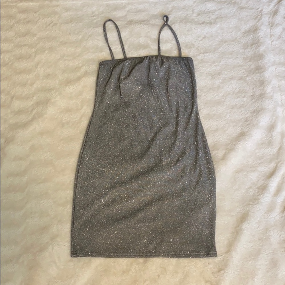 Silver Boohoo dress